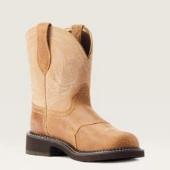 Ariat Brown Fatbaby Boots -Western Edge 10044537 medial warm