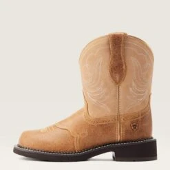 Ariat Brown Fatbaby Boots -Western Edge 10044537 side warm