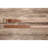 Texas Saddlery Tan/Brown Buckstitch Belt -Western Edge 1w237c