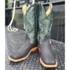 Anderson Bean Black/Green Oiled Shark Boots -Western Edge 20220523 143526