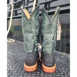 Anderson Bean Black/Green Oiled Shark Boots -Western Edge 20220523 143610