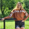 Wrangler Rust Long Live Cowboys Crop Sweatshirt -Western Edge 20230615 111104