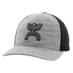 Hooey Mid Profile Pattern Grey/Black Cap-Hooey Up Logo
