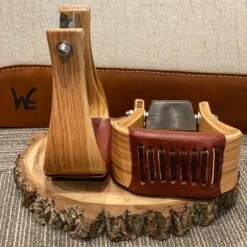 Nettles Stirrups 3" Flatbottom Varnish With Leveler 7 Nettles Stirrups 3" Flatbottom Varnish With Leveler -Western Edge 3 FV L1copy