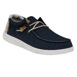 Heydude Hey Dude Men's Wally Eco Sox Orion Blue -Western Edge 40008 4MT WALLYSTRETCH ORIONBLUE RIGHTANGLE