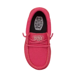 Heydude Hey Dude Toddler Funk Monochrome Electric Pink -Western Edge 40030 6QQ WALLYTODDLERFUNKMONO ELECTRICPINK RIGHTTOP