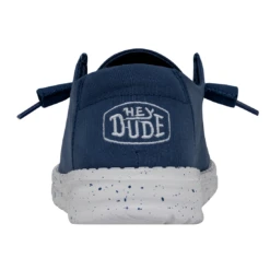 Heydude Hey Dude Wendy Slub Canvas True Blue -Western Edge 40063 428 WENDYSLUBCANVAS TRUEBLUE LEFTBACK