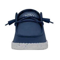 Heydude Hey Dude Wendy Slub Canvas True Blue -Western Edge 40063 428 WENDYSLUBCANVAS TRUEBLUE LEFTFRONT