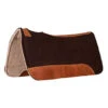 Mustang Black And Tan Contoured Wool Pad -Western Edge 4734 CJ