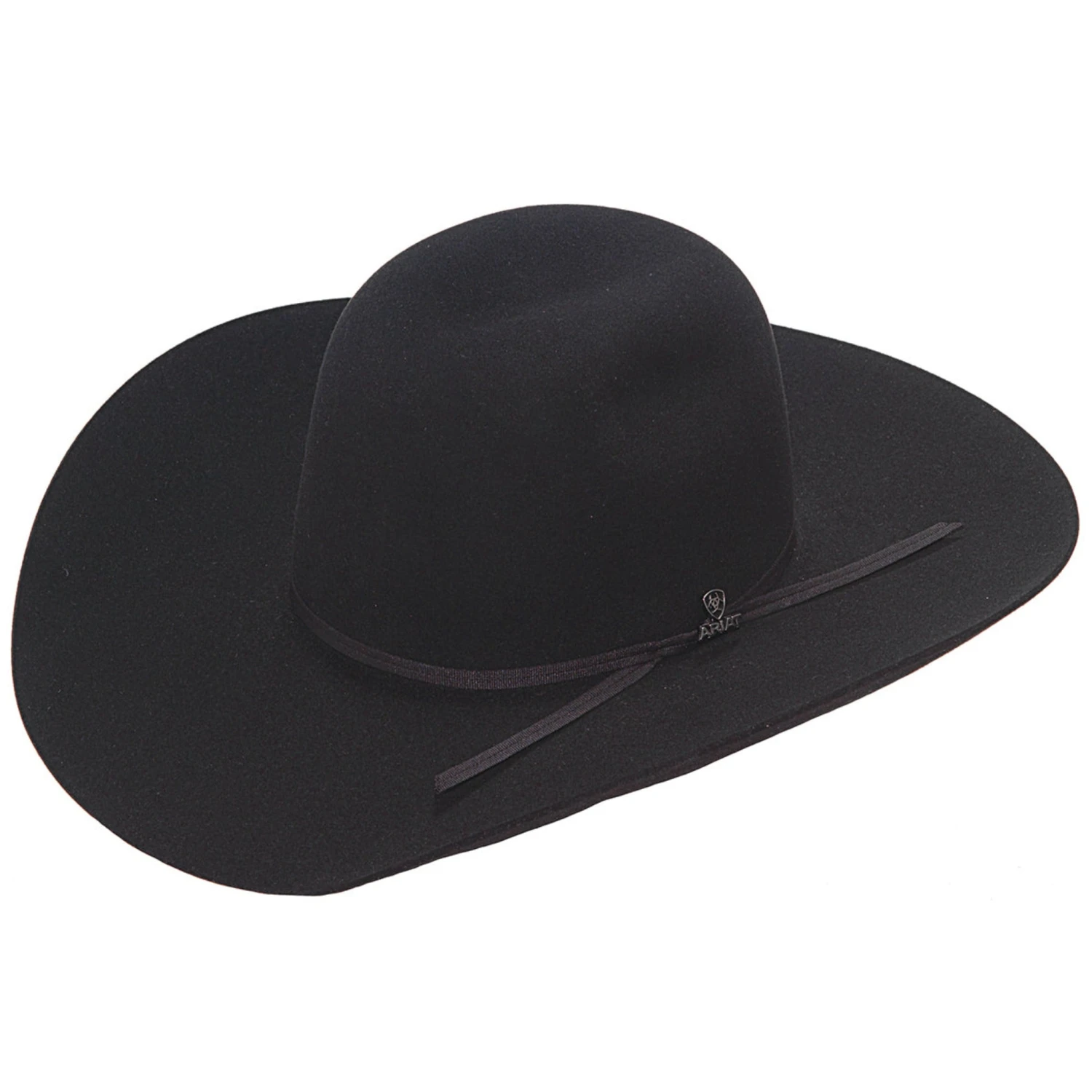 Ariat 6X Black Punchy Crown Hat 3 Ariat 6X Black Punchy Crown Hat