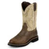 Justin Men's Waxy Brown Roper -Western Edge JOW WK4660 L