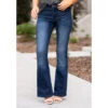 KanCan Petite Mid Rise Flare Jean -Western Edge KCPt