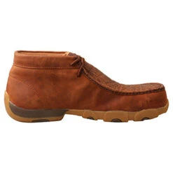 Twisted X Men's Tan And Bull Nano Safety Toe Moccasin -Western Edge MDMNT01 4