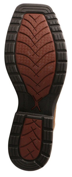 Twisted X Men's Dark Brown And Tan Square Toe Boot -Western Edge MLCWW05.03