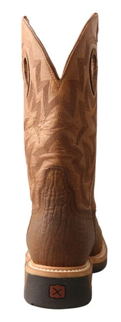 Twisted X Men's Dark Brown And Tan Square Toe Boot -Western Edge MLCWW05.06