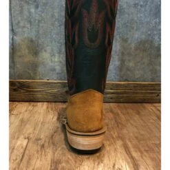Olathe Hickory Smoked Bacon Boar Hide Boots -Western Edge PUNCHY HEEL