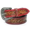 American Darling Red Tooled Belt -Western Edge Picture1 b8c0207d c375 41be a829 22d96a1e79dc