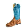 Anderson Bean Men's Cigar Matte Bass Blue Boots -Western Edge S3017 Frontangled 400x400 1