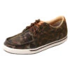 Twisted X Women's Shiny Leopard Brown "Casual Kicks" -Western Edge WCA0023.01