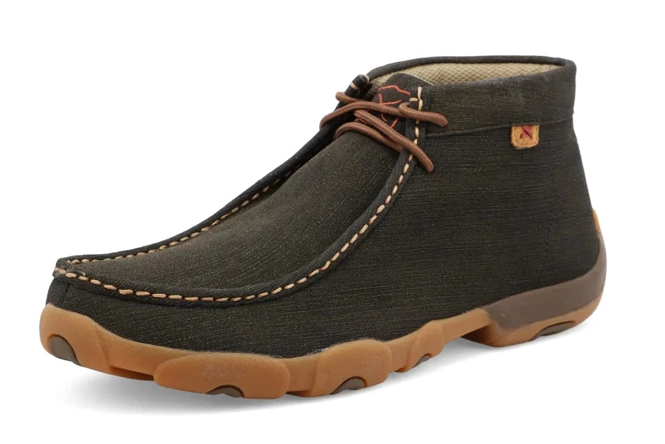 Twisted X Men's Brown Rubber Chukka Driving Moc 3 Twisted X Men's Brown Rubber Chukka Driving Moc