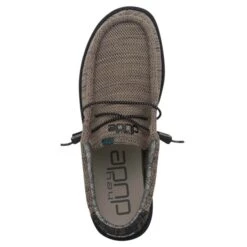Heydude Hey Dude Wally Sox Timber Wolf -Western Edge mens hey dude wally sox shoe 110350622 timber wolf top 36401