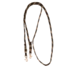 Classic Equine Black And Tan Hand Braided Roping Rein -Western Edge rr58wnbktn copy
